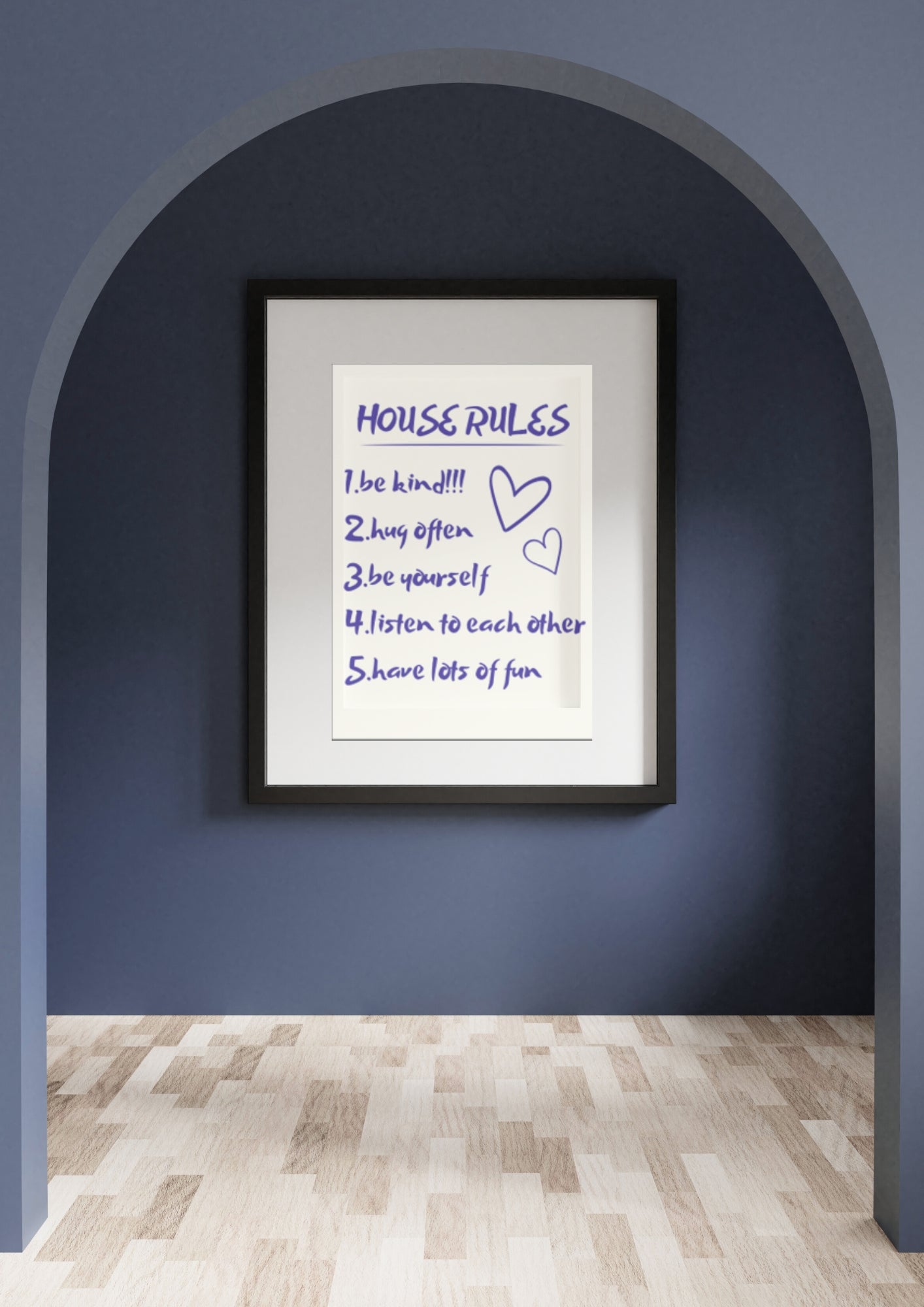 House rules wall poster