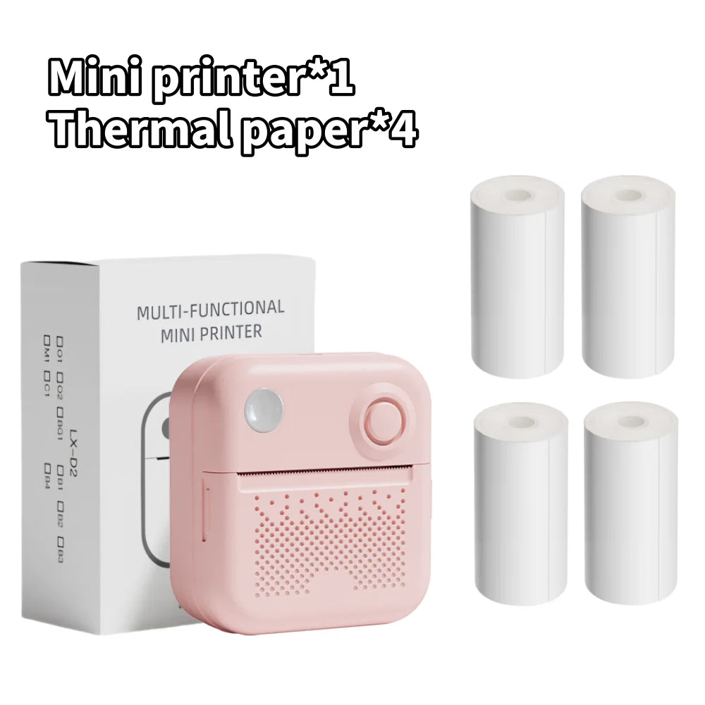 D3 Portable Thermal Printer for Stickers and Labels - Compact Mini Printer for Photo and Error Printing