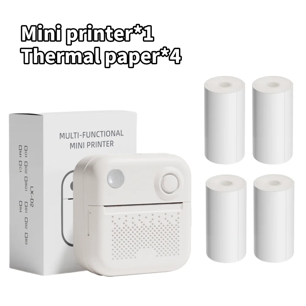 D3 Portable Thermal Printer for Stickers and Labels - Compact Mini Printer for Photo and Error Printing