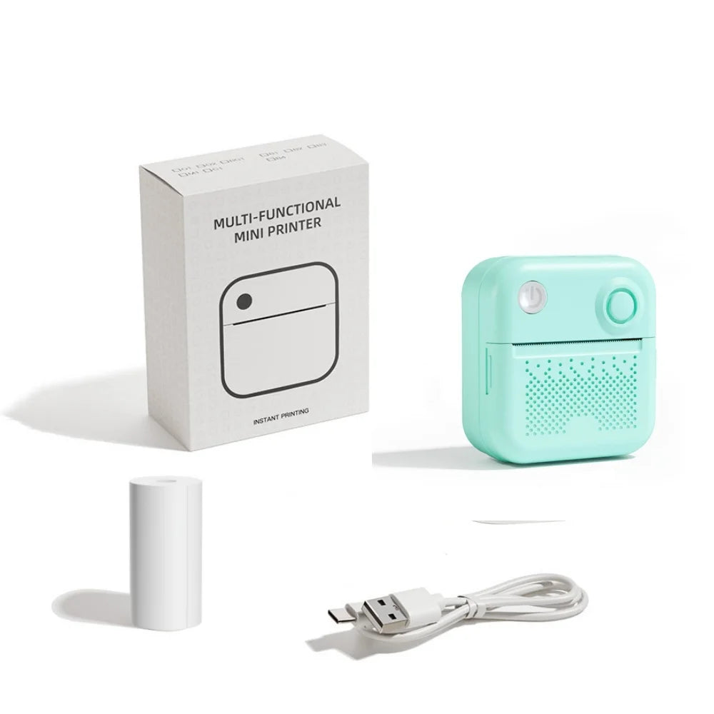 D3 Portable Thermal Printer for Stickers and Labels - Compact Mini Printer for Photo and Error Printing