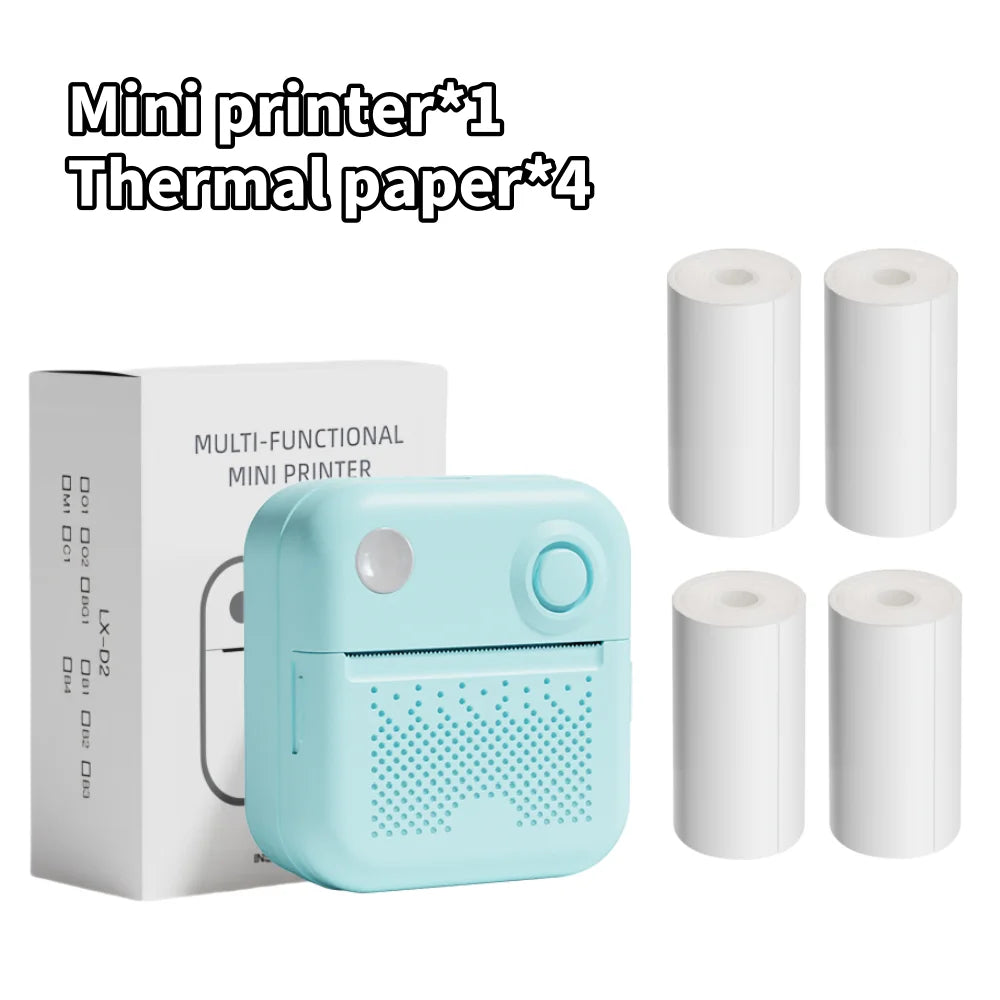 D3 Portable Thermal Printer for Stickers and Labels - Compact Mini Printer for Photo and Error Printing