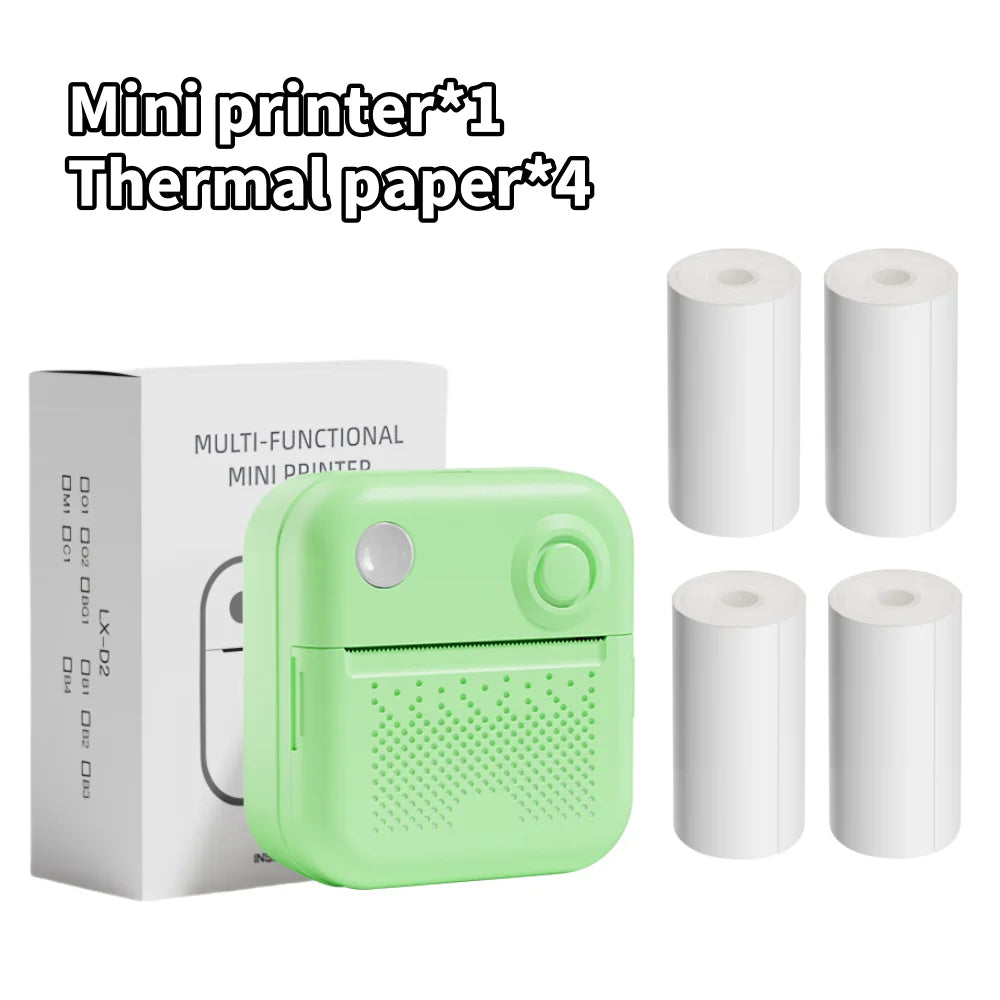 D3 Portable Thermal Printer for Stickers and Labels - Compact Mini Printer for Photo and Error Printing