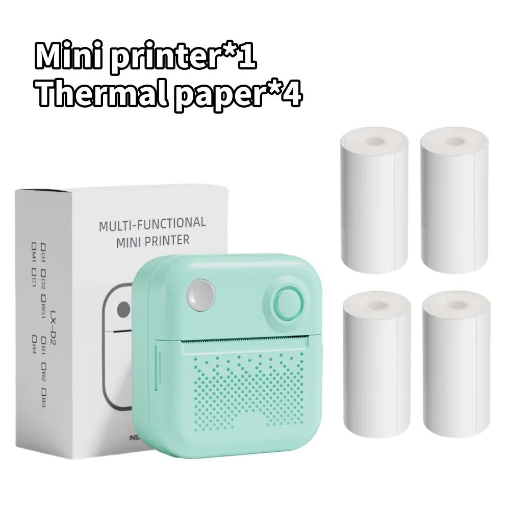 D3 Portable Thermal Printer for Stickers and Labels - Compact Mini Printer for Photo and Error Printing
