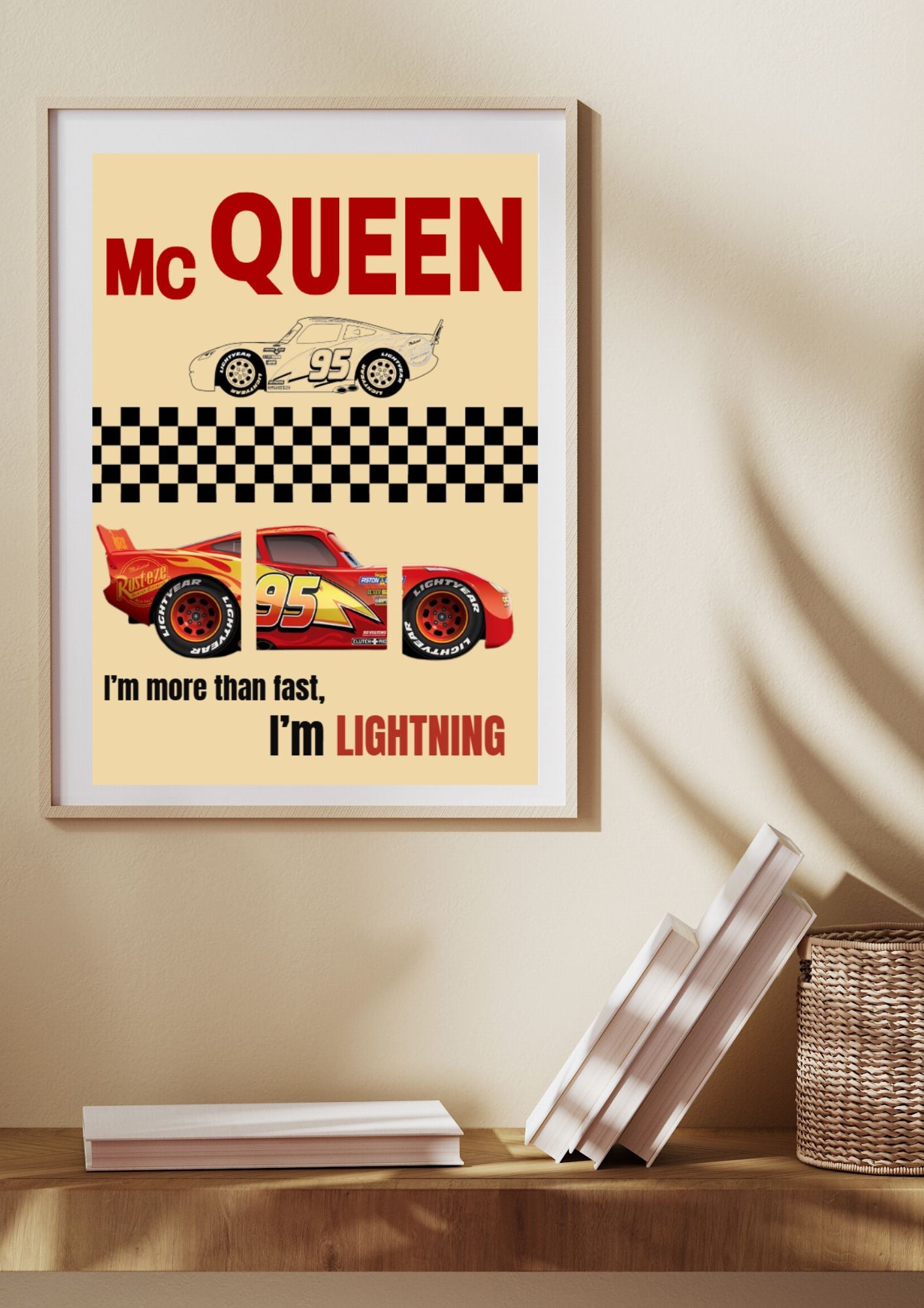 Lightning McQueen Wall Art