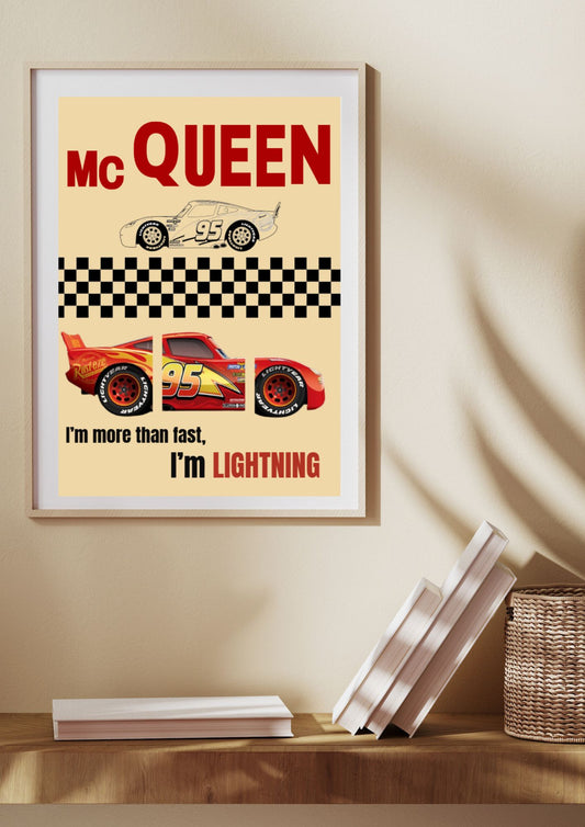 Lightning McQueen Wall Art